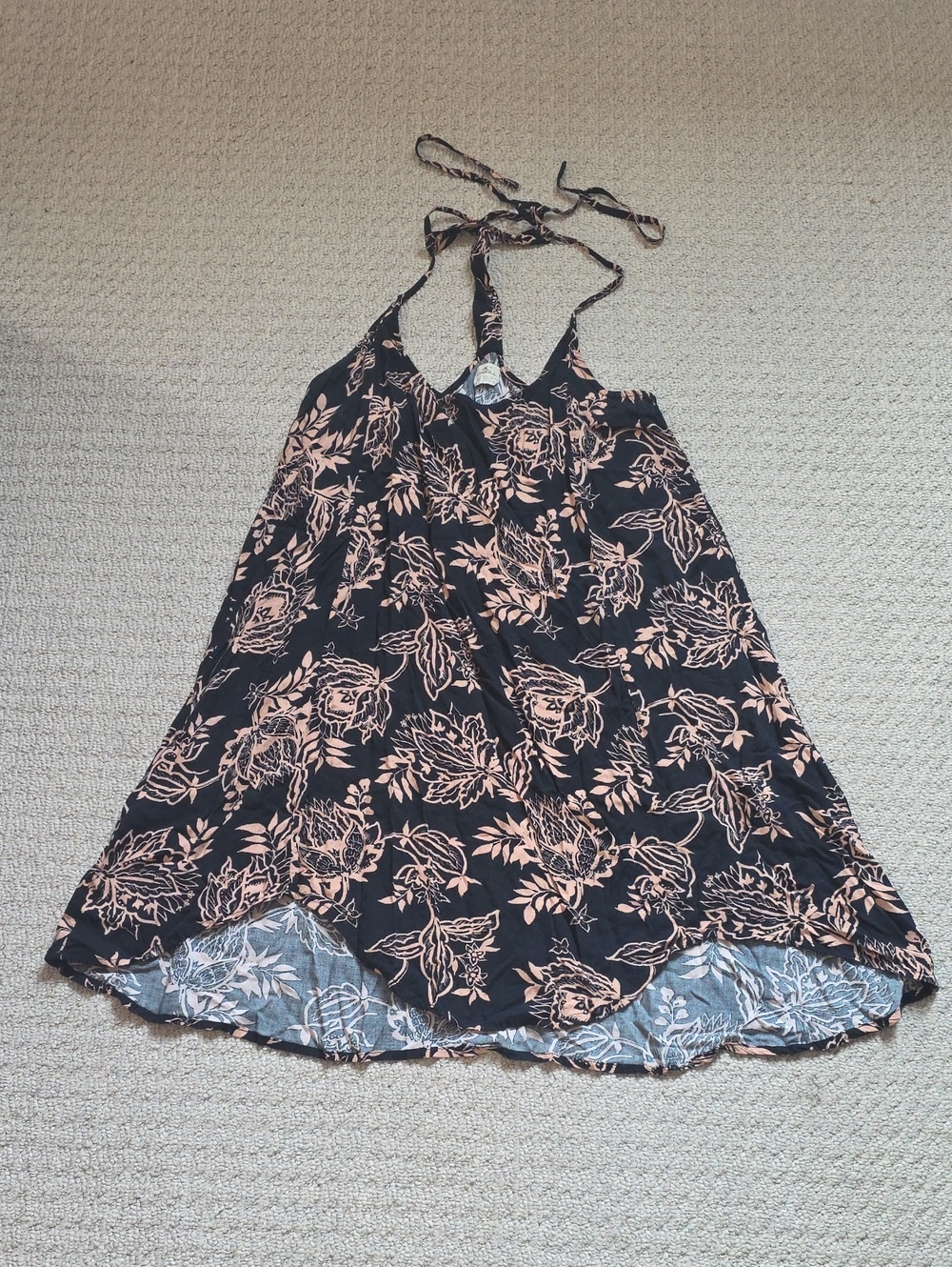 O'Neill Floral Halter Long Shirt - Size Medium